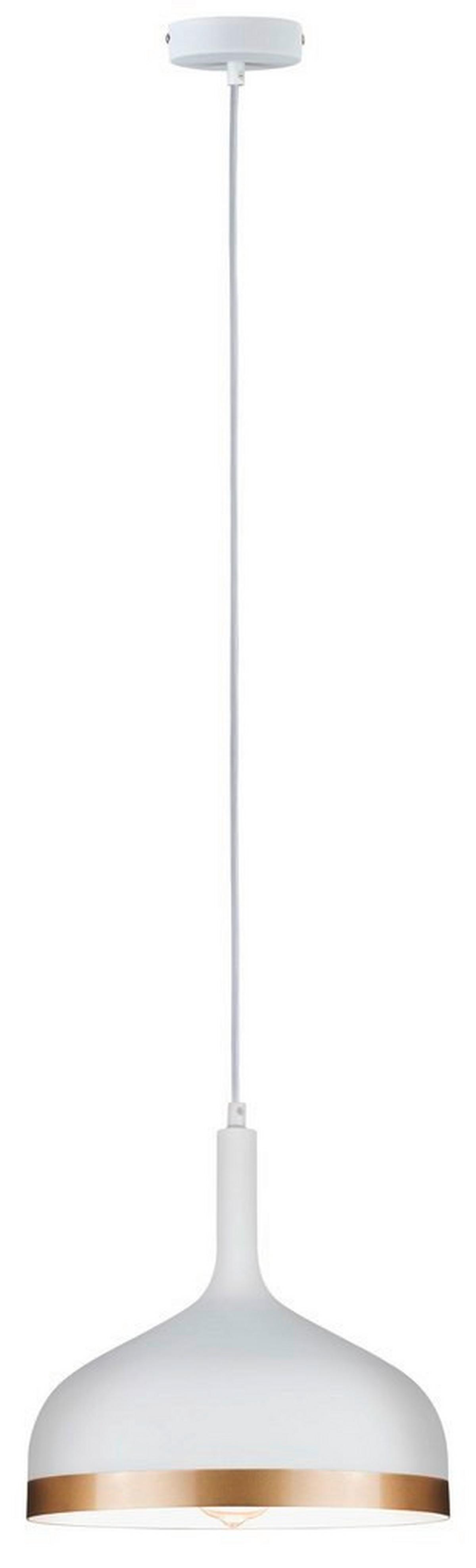 LED-Hängeleuchte max. 20 Watt - Goldfarben/Weiß, Design, Metall (15/110cm) - Paulmann