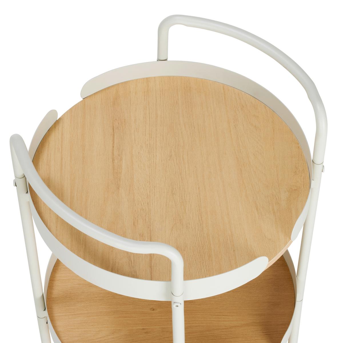 Bruce Kolica Za Serviranje - kašmir/boje hrasta, Moderno, drvni materijal/metal (44/80/44cm) - Modern Living