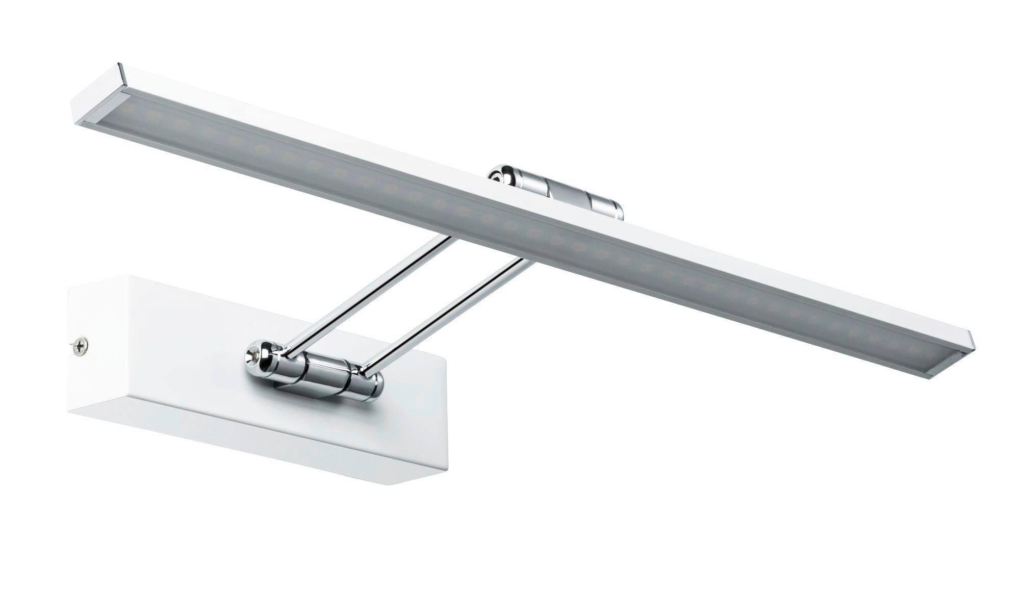 Bilderleuchte Beam Fifty in Weiß/Chromfarben max. 7 W - Chromfarben/Weiß, Basics, Metall (45/4,6/4,6cm) - Paulmann
