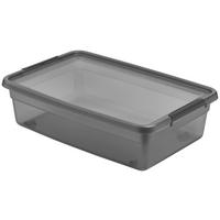 Cutie pentru depozitare BLACKY - CCA. 25L - negru/transparent, Modern, plastic (58/39/16cm) - Mömax