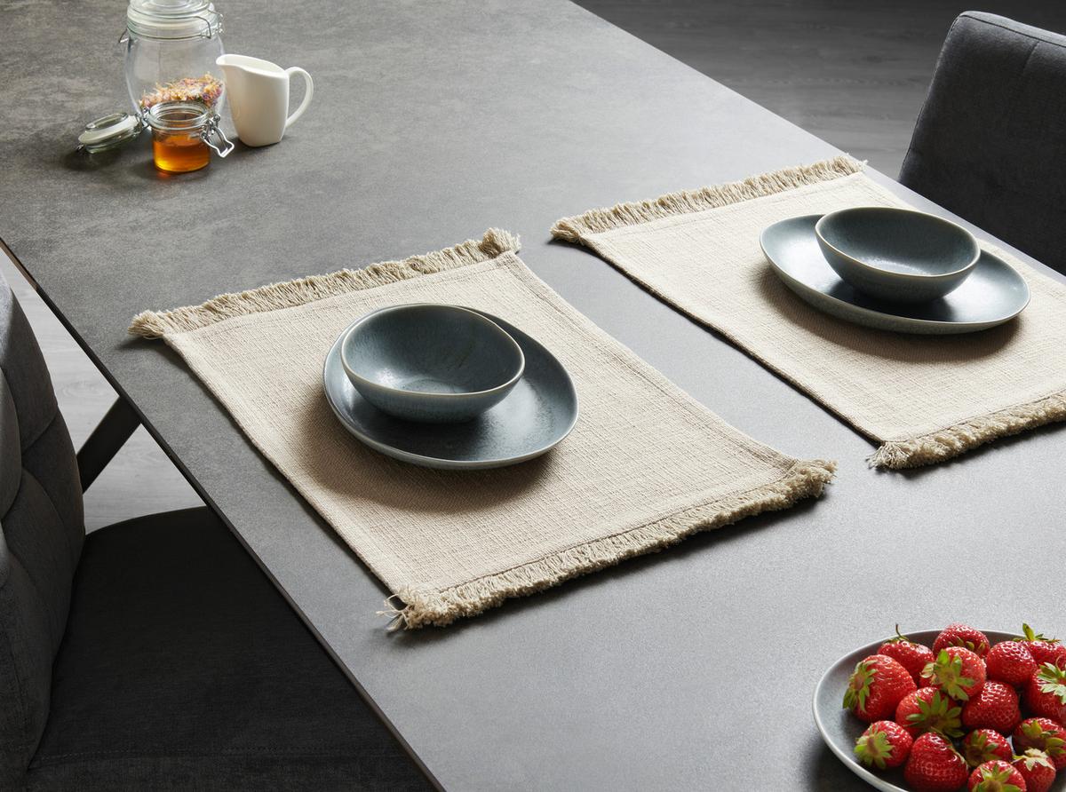 Tischset Pablo in Beige ca. 35x45cm - Beige, Modern, Textil (35/45cm) - Premium Living