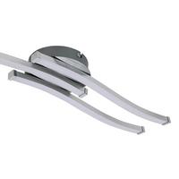 Plafonieră cu LED Rollim - culoare nichel/alb, Konventionell, plastic/metal (14/54,5/6,5cm) - Mömax