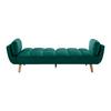 CANAPÉ-LIT CORA - vert/couleur naturelle, MODERN, textile/bois (214/92/81cm) - Bessagi Home