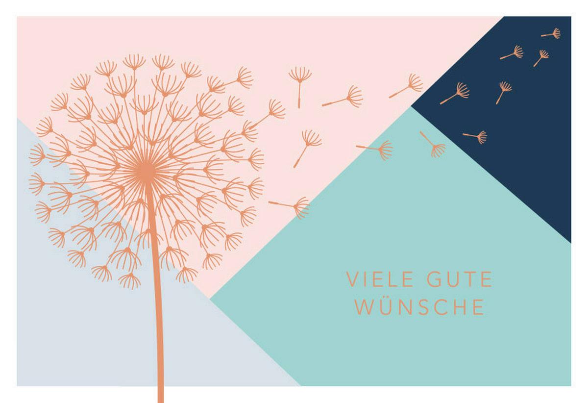 Glückwunschkarte Kupfergold aus Papier - Multicolor, Basics, Papier (24/17,5cm)