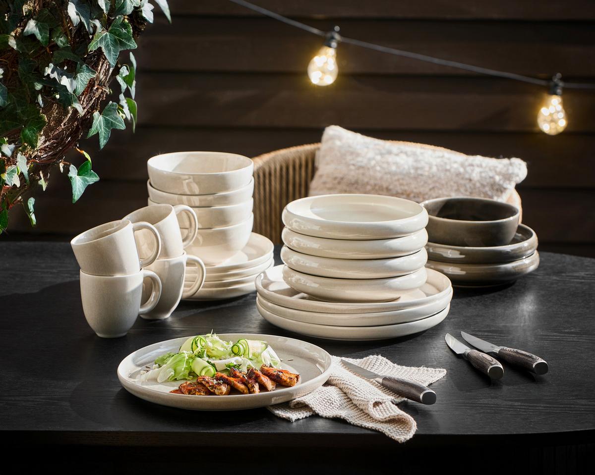 SERWIS OBIADOWO-ŚNIADANIOWY CANJU BLOMUS - beżowy, Lifestyle, ceramika - Blomus