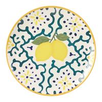 Tanjur Plitki Lemons - boje sedefa/žuta, Konvencionalno, keramika (26cm) - Mömax