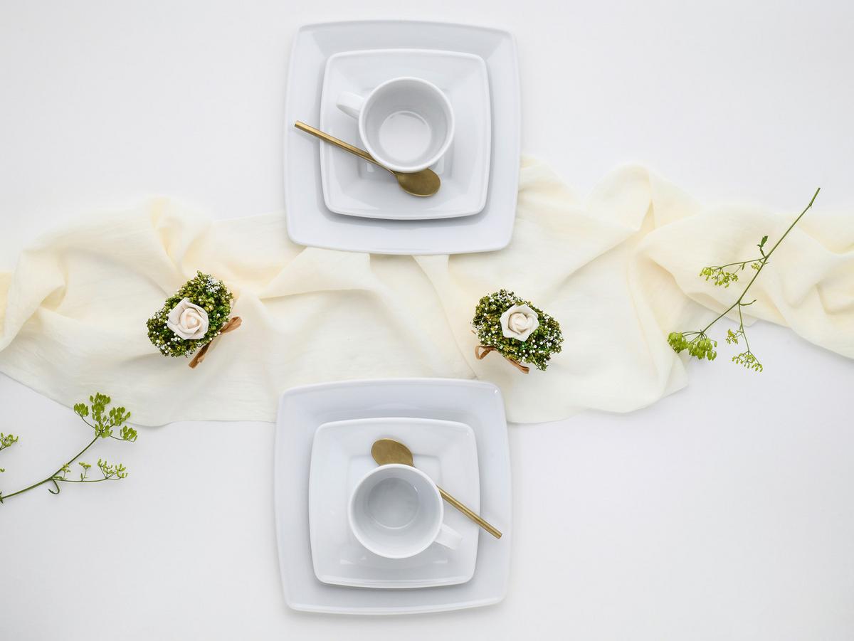 Kavni Servis Victoria, 18-Delni - bela, Basics, keramika - Creatable