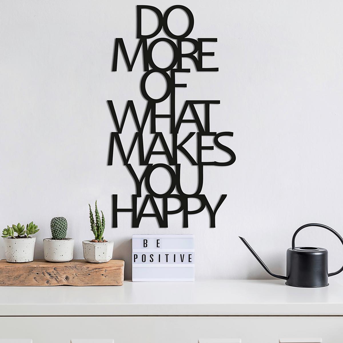 OBRAZ METALOWY DO MORE OF WHAT MAKES YOU - czarny, Basics, metal (41/70cm)
