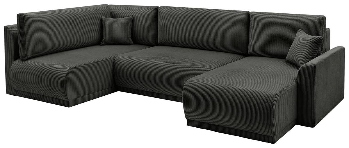 Coltar Kim - negru, Modern, lemn (146/313/160cm) - Modern Living