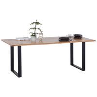 Jedilna Miza Mundra 200, 200x90, Akacija - črna/barve akacije, Konvencionalno, les (200/76/90cm)