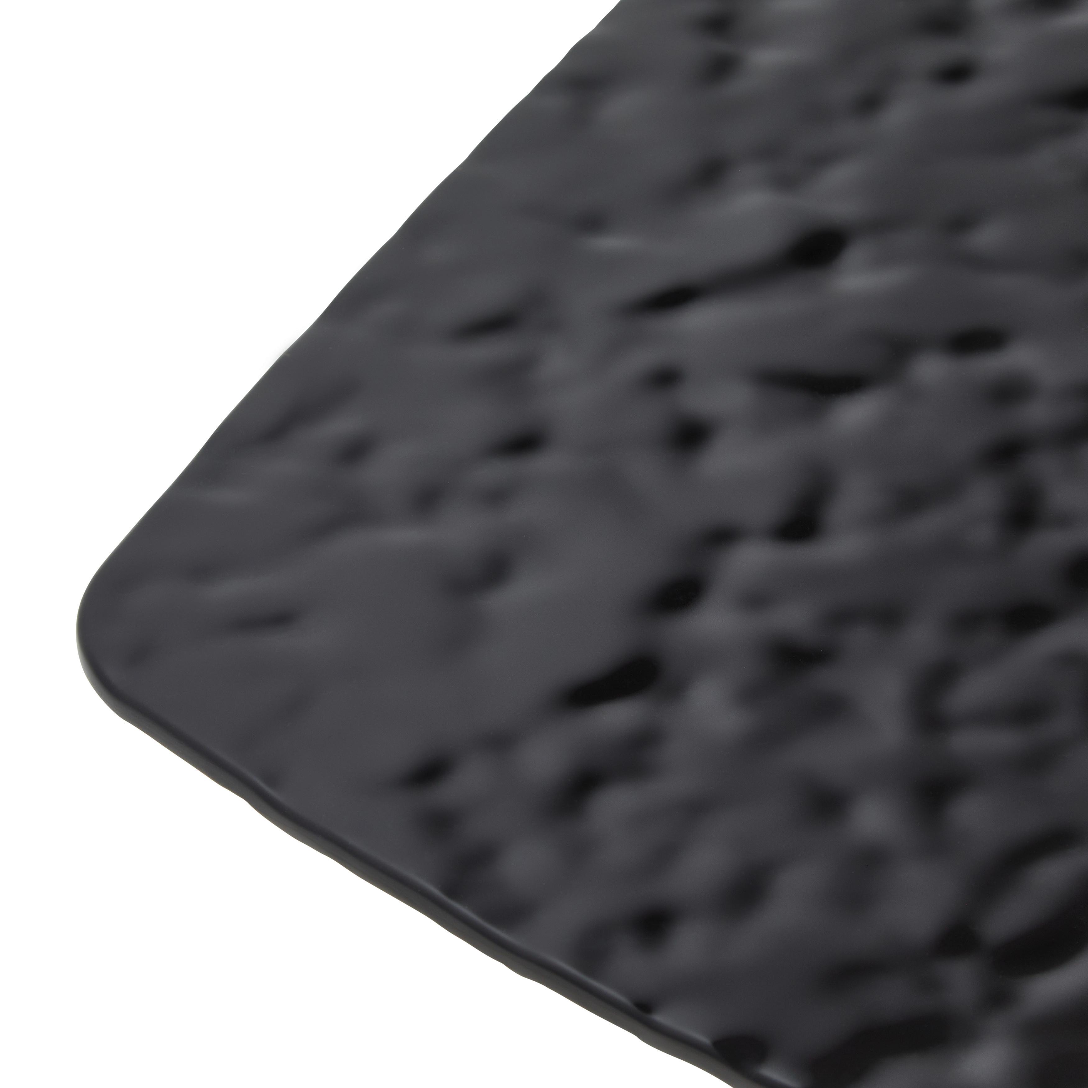SOFFBORD BLACKY - svart, Modern, metall/glas (110/60/45cm) - Mömax
