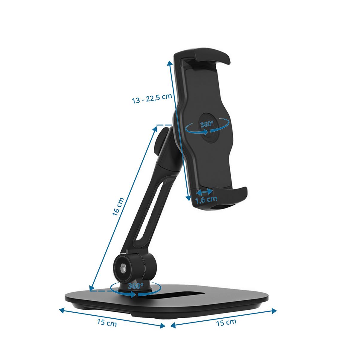 Držalo Za Mobitel Flexmobi Iv, Črna - črna, Moderno, kovina/umetna masa (15/19cm) - MID.YOU