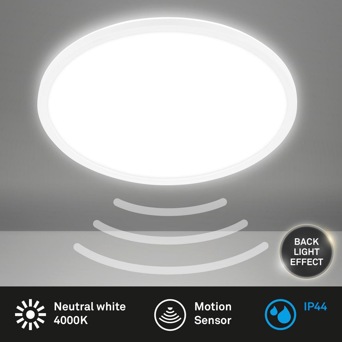 ŁAZIENKOWA LAMPA SUFITOWA LED 7526416 MOVE - biały, Konventionell, tworzywo sztuczne (42/3cm)