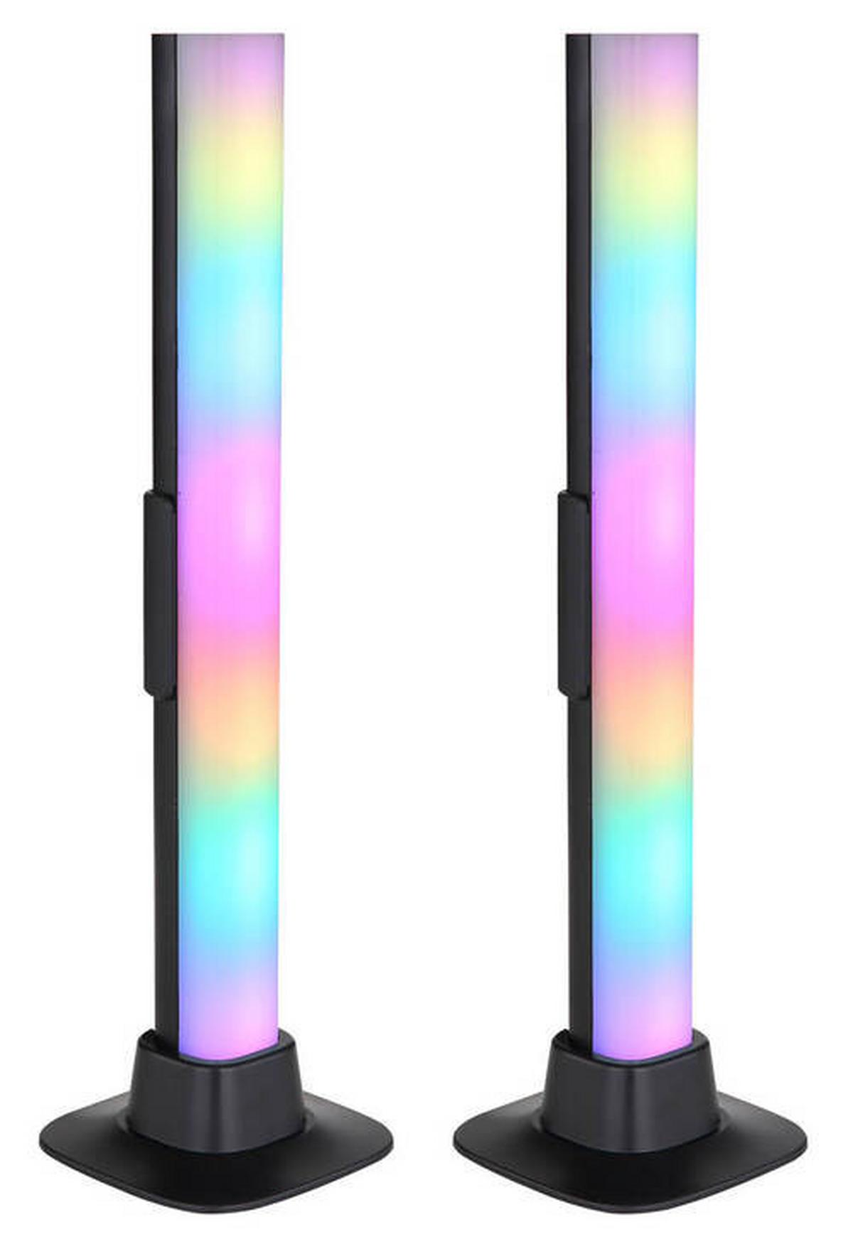 Namizna Led-svetilka 25895sh Polliver - črna/opal, Design, umetna masa (3/3/32,5cm) - Globo