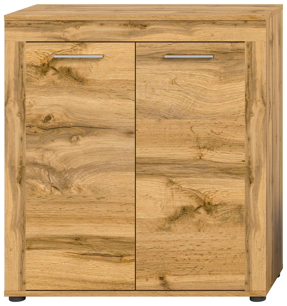 Comodă înaltă JAM - stejar Wotan, Design, material pe bază de lemn (80/88/35cm) - Modern Living