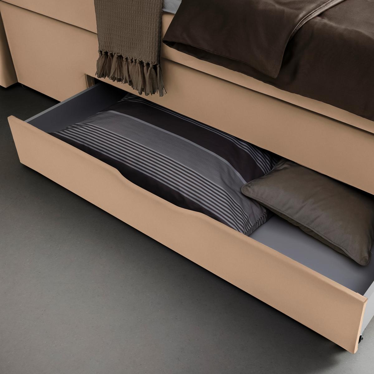 Boxspringbett Chester Terracotta ca. 160x200cm - Terracotta/Schwarz, Holzwerkstoff/Kunststoff (160/200cm) - Mömax