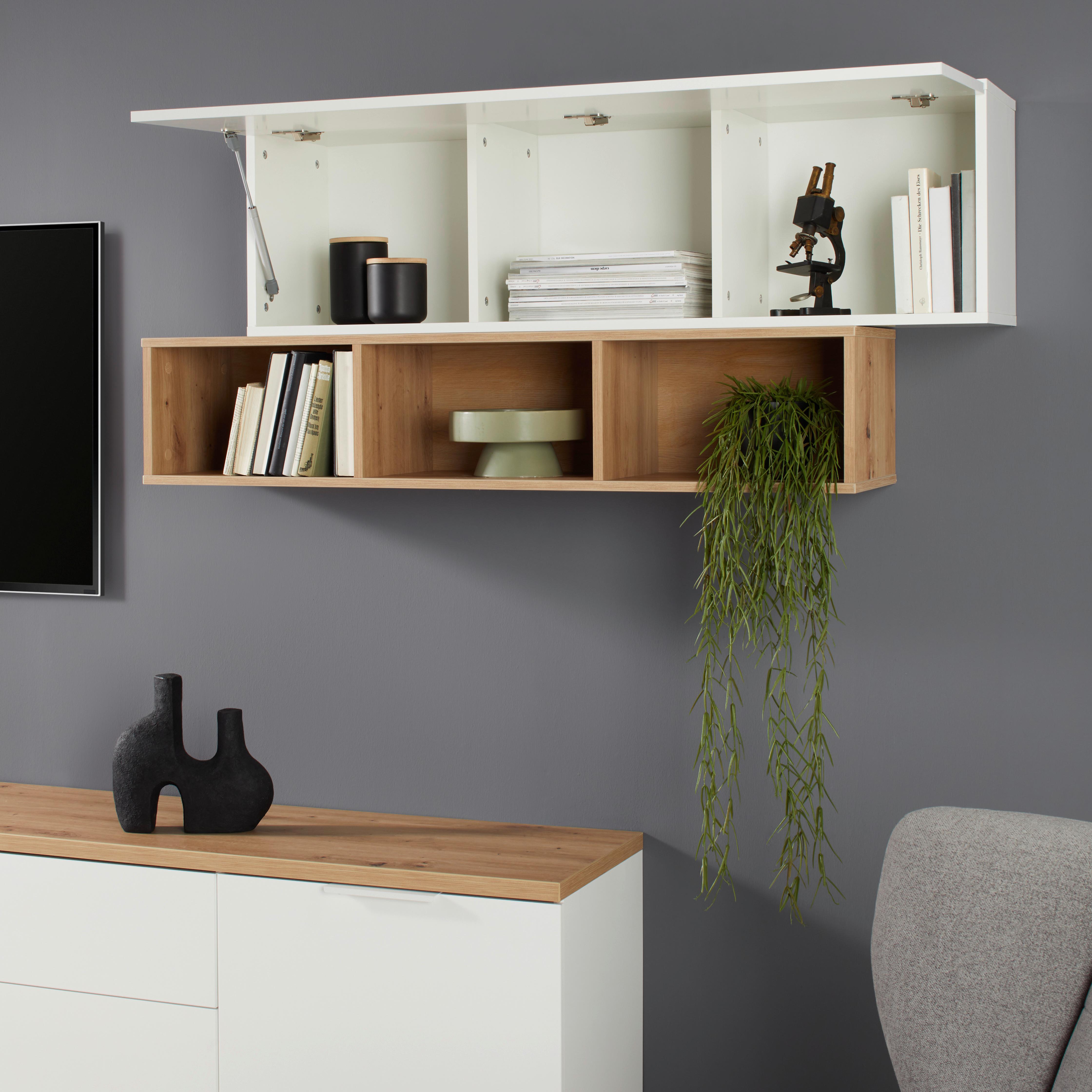 VÄGGSKÅP WIDE - Modern, trämaterial (123/35/30cm) - Mömax