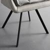 STOL MED ARMSTÖD BILLY - beige/svart, Modern, metall/trä (62/85/62cm) - Bessagi Home