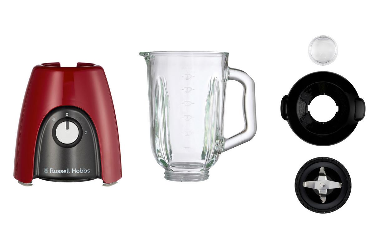 Turmixgép Russell Hobbs Desire Red - piros, Modern, műanyag/Üveg (27/21,2/28,8cm) - Russell Hobbs