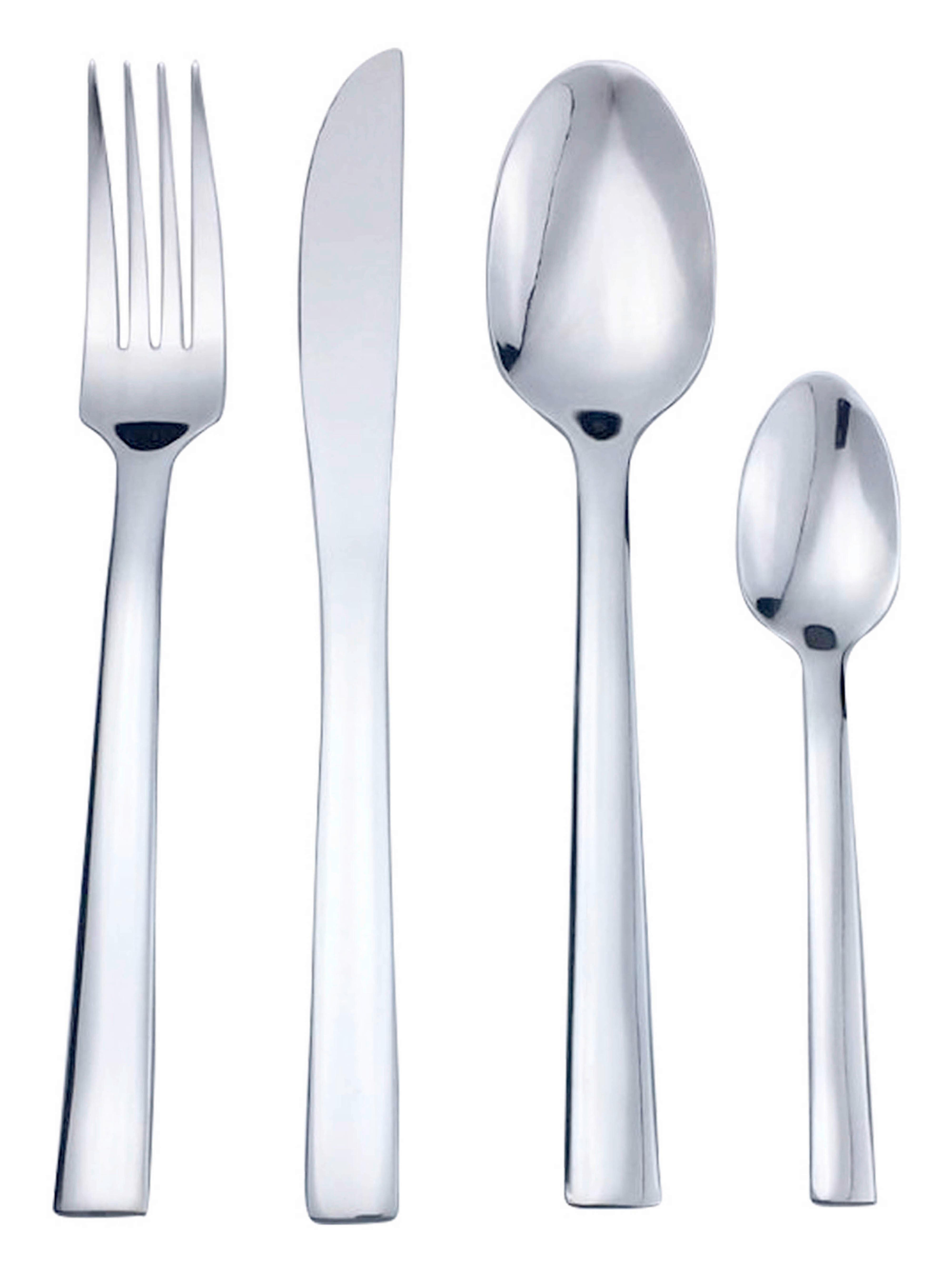 BESTICKSET USCHI -BASED- - stålfärgad, metall - Based