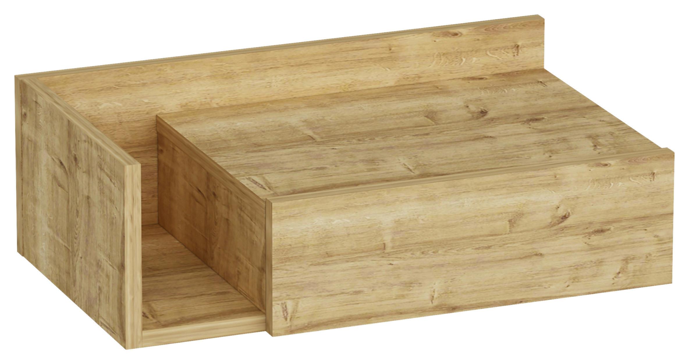 NACHTTISCH HEPHAISTOS - Eichefarben, Design, Holzwerkstoff (60/21,4/35cm) - MID.YOU