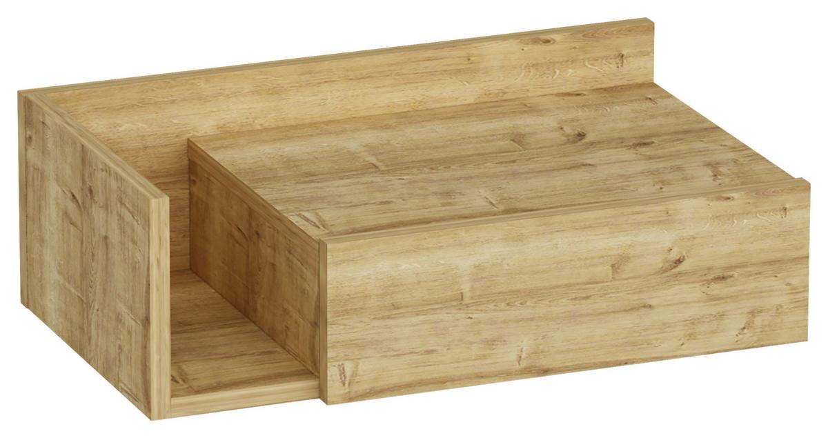 NACHTTISCH HEPHAISTOS - Eichefarben, Design, Holzwerkstoff (60/21,4/35cm) - MID.YOU