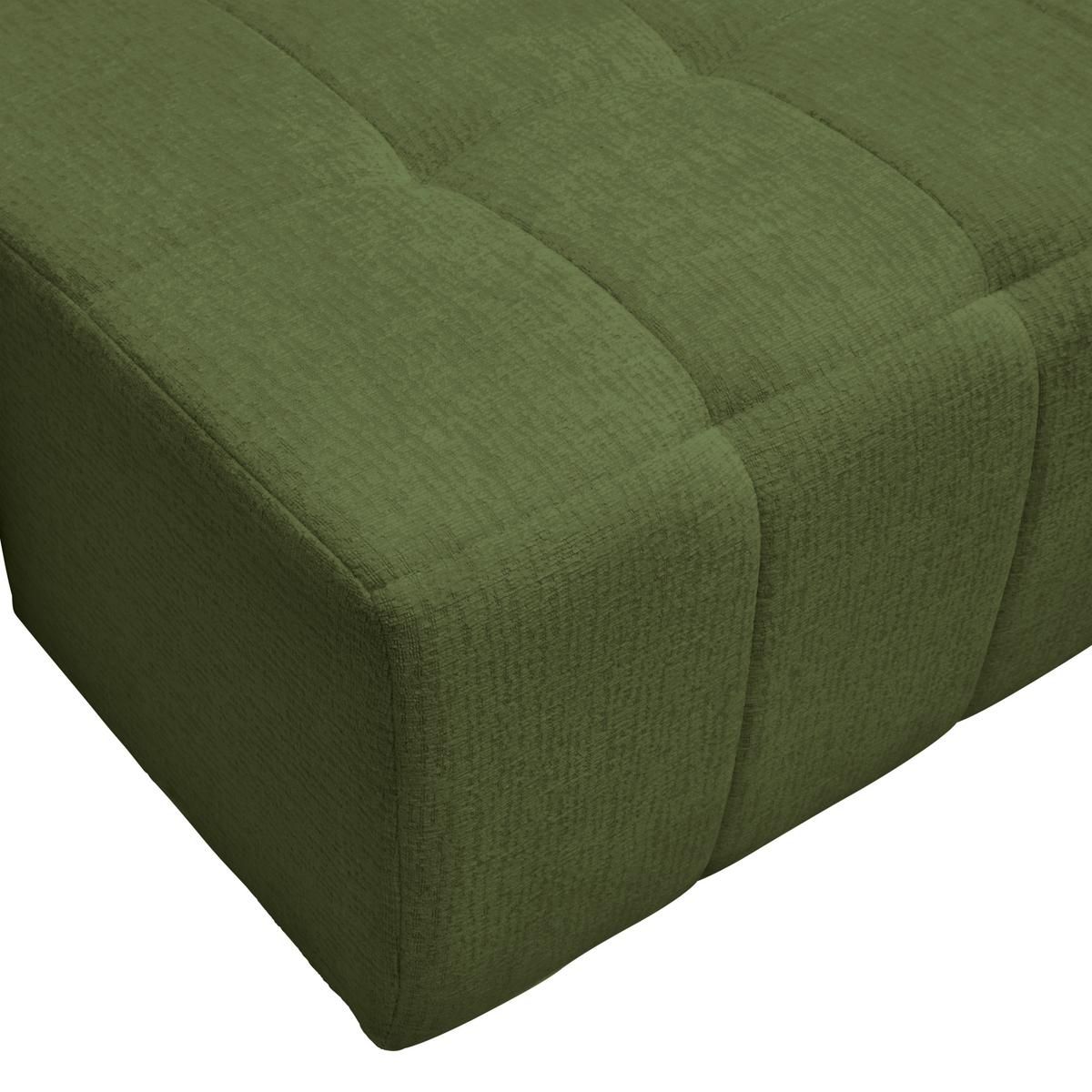 Schlafsofa Bologna Olivgrün - Schwarz/Olivgrün, Kunststoff/Textil (245/74-90/104cm) - Mömax