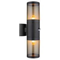 Außenleuchte Xeloo Schwarz matt max. 60 Watt - Schwarz, Basics, Kunststoff/Metall (10.2/17/42cm) - Globo