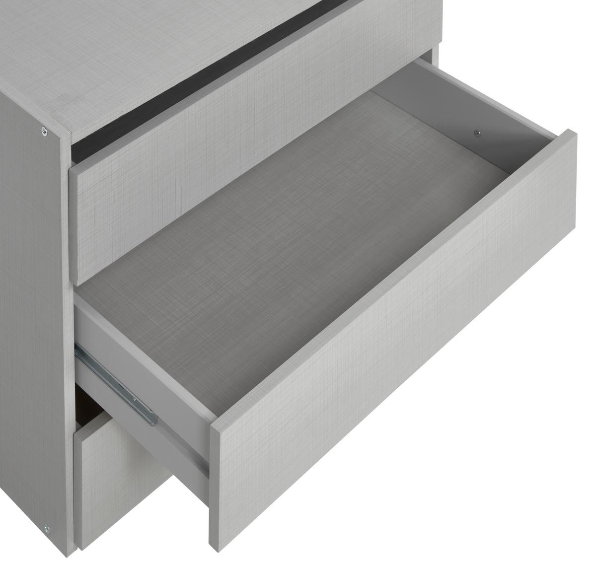 Schubkasteneinsatz Zubehör Grau - Grau, KONVENTIONELL, Holzwerkstoff (100/64/50cm) - Premium Living