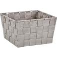 Kosár Nelly - szürkésbarna, modern, textil (19/19/11cm) - MÖMAX modern living