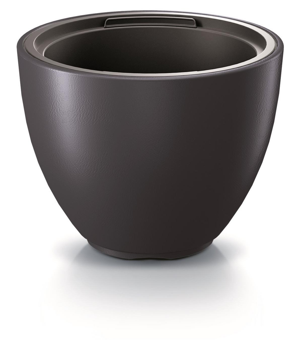 Kaspó Heos Classic - antracit, Basics, műanyag