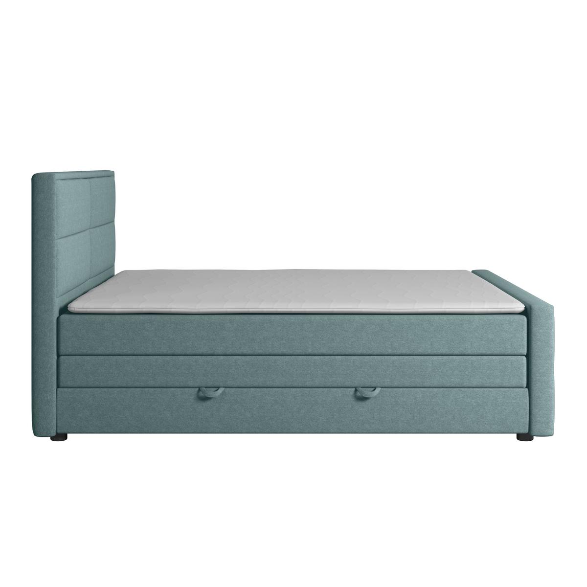 Boxspringbett Palermo ca. 180x200 cm Blau - Blau, MODERN, Holz/Kunststoff (180/200cm) - MID.YOU