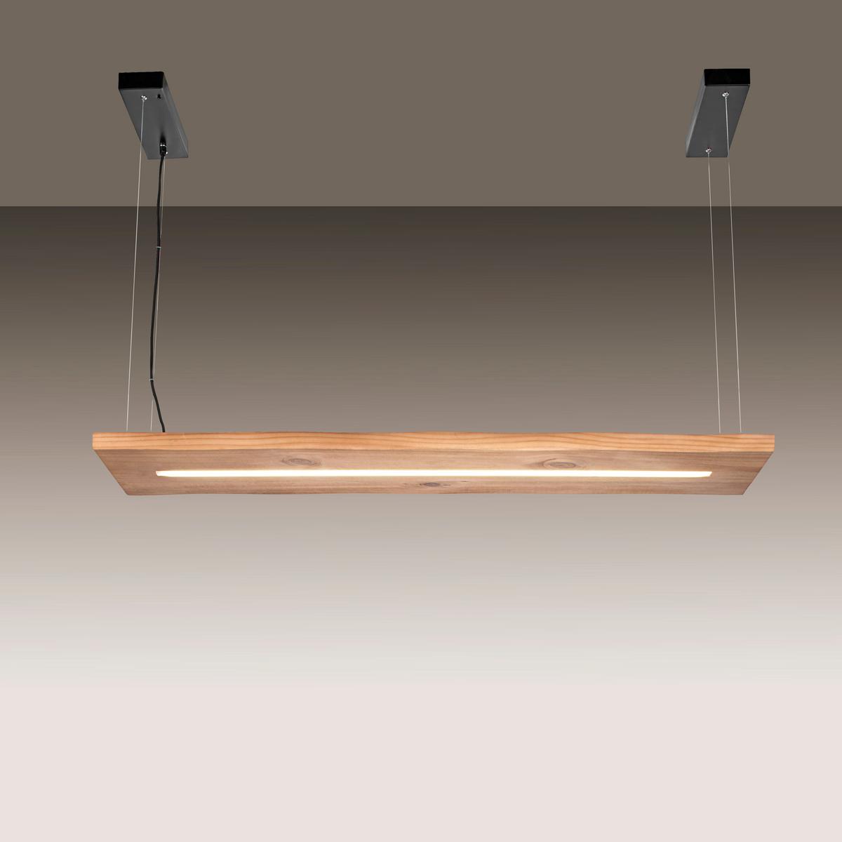 LAMPA WISZĄCA LED 2625-79 PALMA - kolor naturalny/czarny, Natur, tworzywo sztuczne/metal (120/30/120cm) - Paul Neuhaus