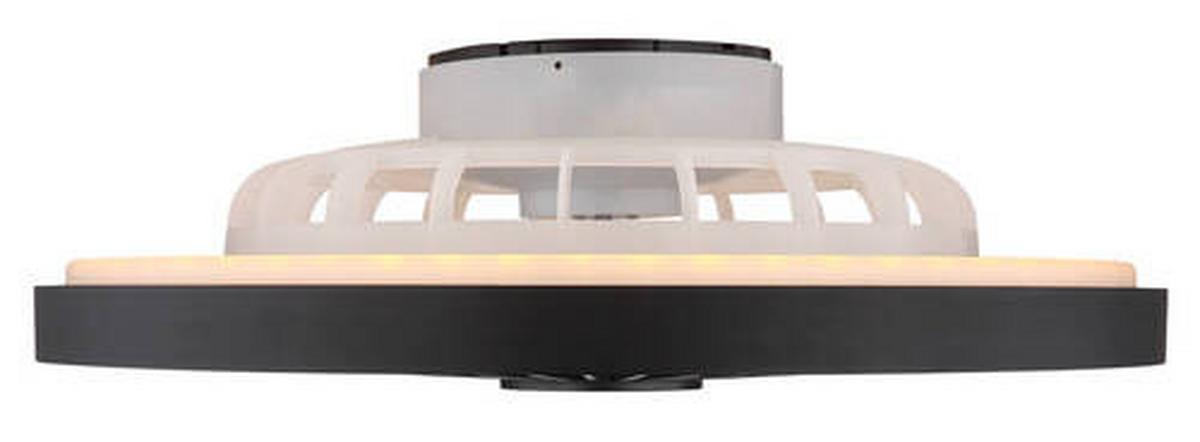 Stropni Ventilator 03653 Bizzak - črna/prosojno, Konvencionalno, kovina/umetna masa (54/15,9cm) - Globo