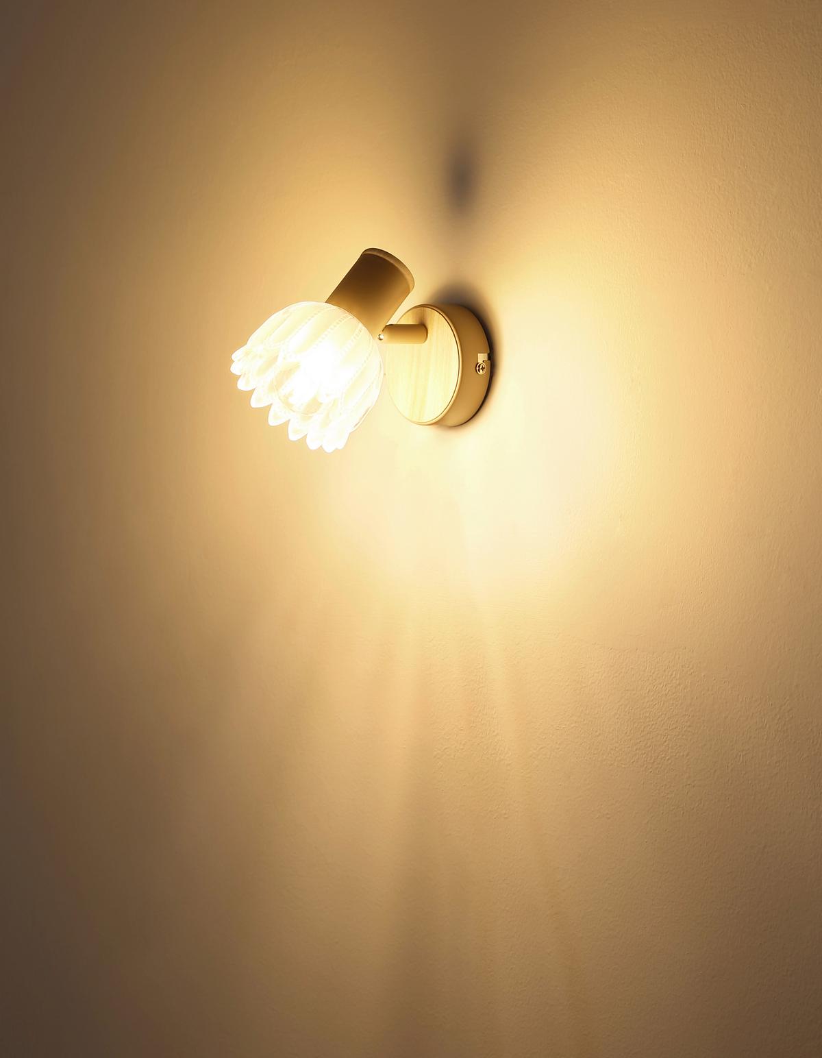 Reflektor Planta - boje pijeska, Konvencionalno, staklo/metal (9/12cm) - Globo