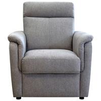 Fotel Iris - világosszürke, Modern, textil/fa (93/100/94cm)