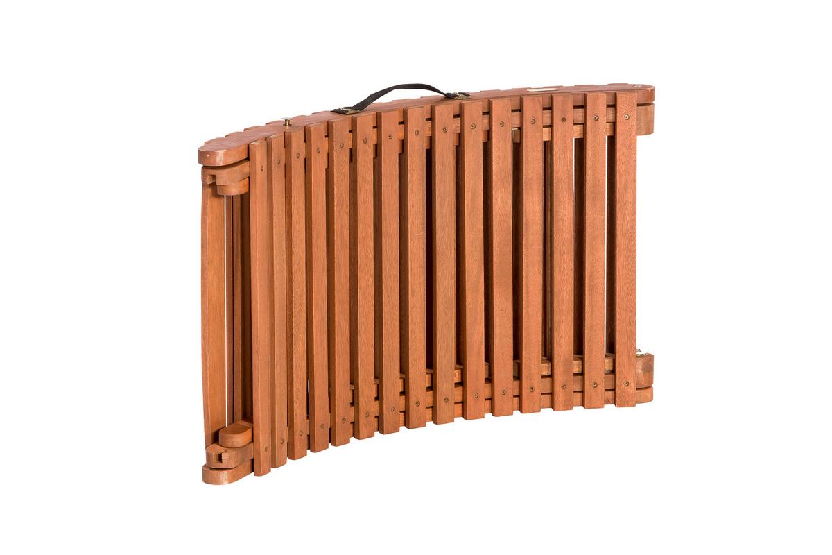 Gartenliege Ipanema inkl. Auflage aus Eukalyptus - Rot/Creme, ROMANTIK / LANDHAUS, Holz/Textil (178/54/70cm) - Gardenson