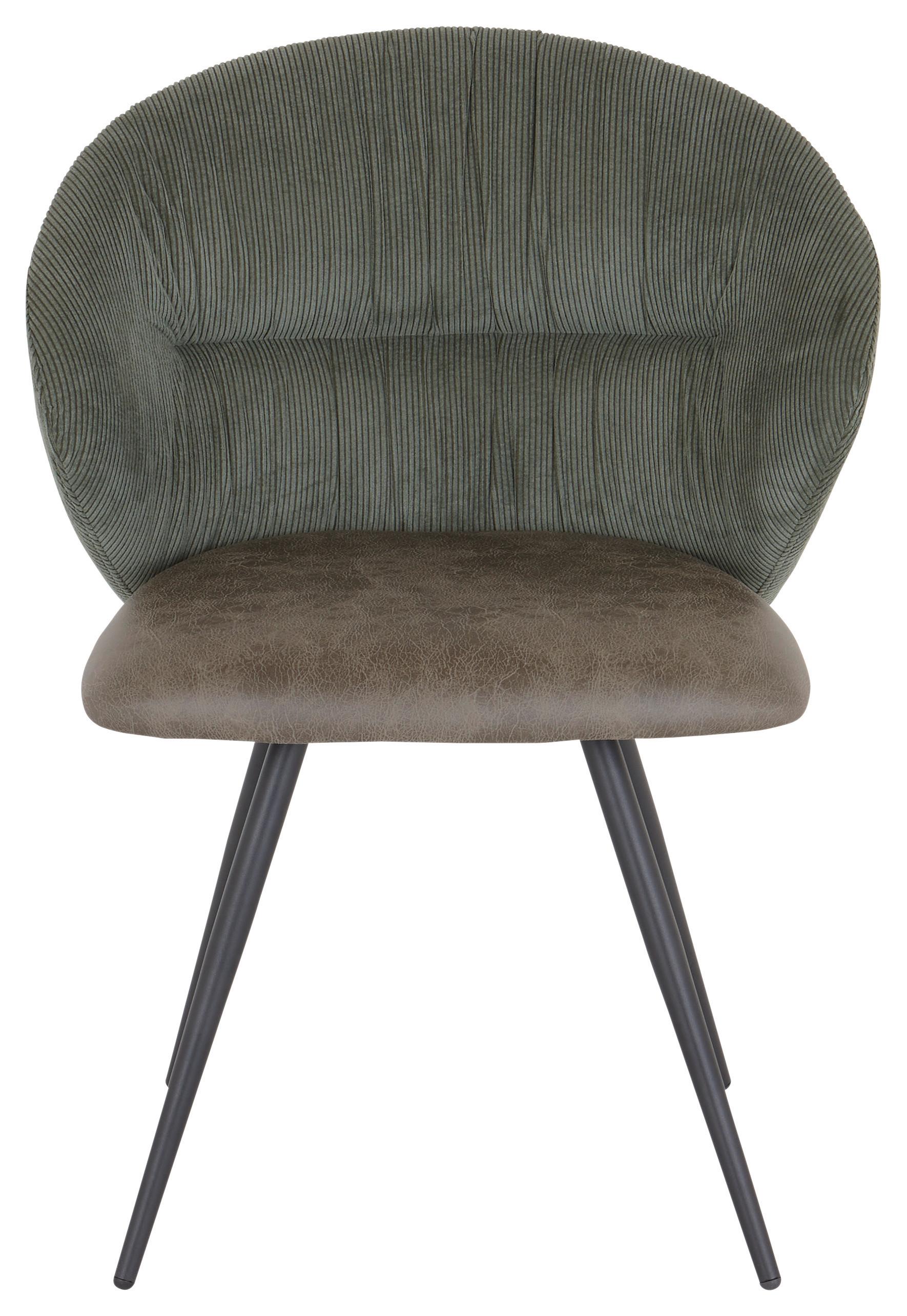 KRZESŁO OCTOPUS - zielony/czarny, Modern, metal/tkanina (57/80,5/62cm) - MID.YOU