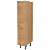 Apothekerschrank Structura Eiche - Eichefarben/Schwarz, MODERN, Holzwerkstoff/Metall (30/168/58cm) - Nobilia