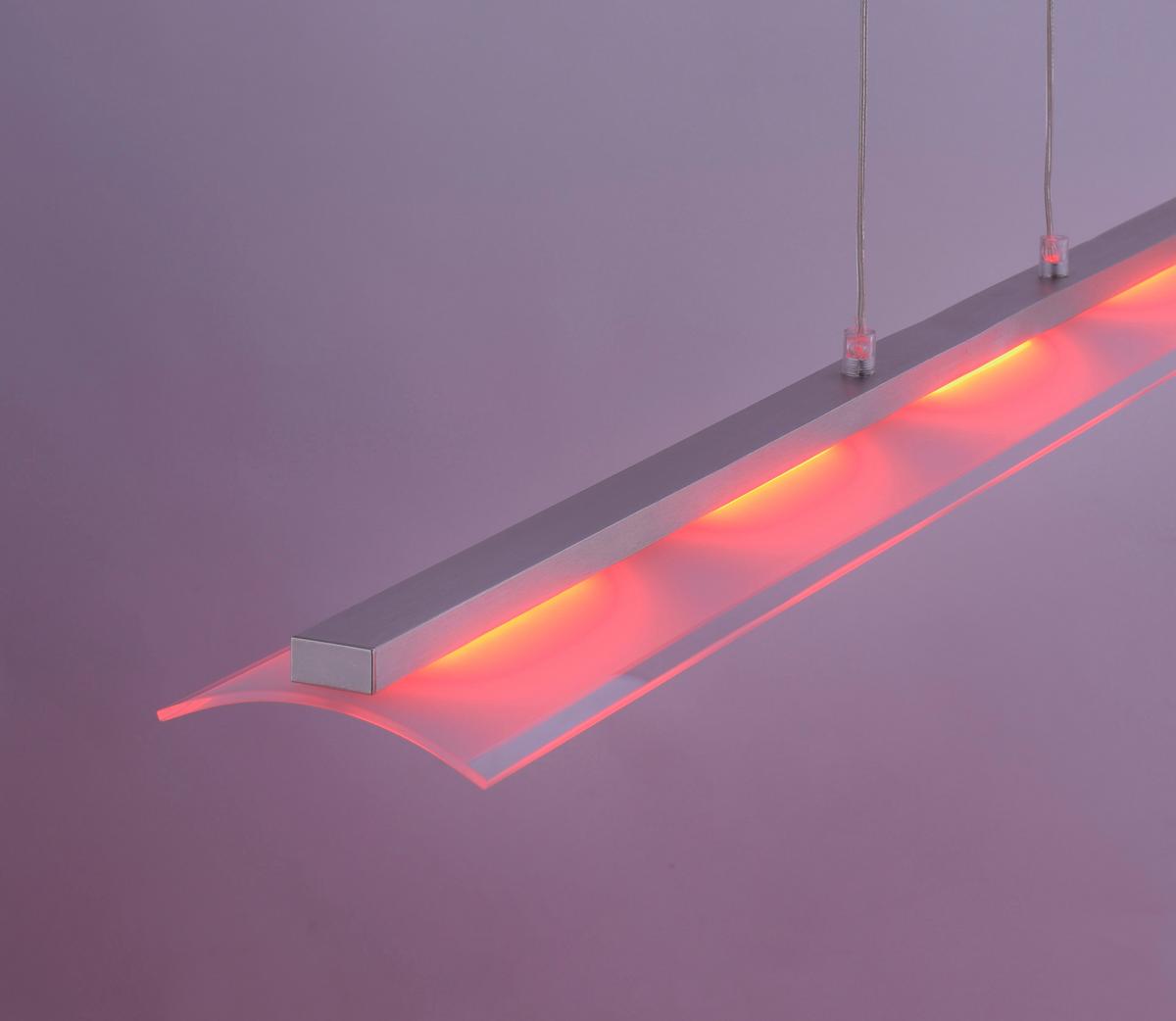 Viseča Led-svetilka Lolasmart - Zara, Srebrna, 5 X 4 W - srebrne barve, Moderno, kovina/umetna masa (100/8/120cm)