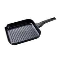 Grillpfanne Rico Schwarz - Schwarz, KONVENTIONELL, Kunststoff/Metall (28/4,3cm) - Mömax