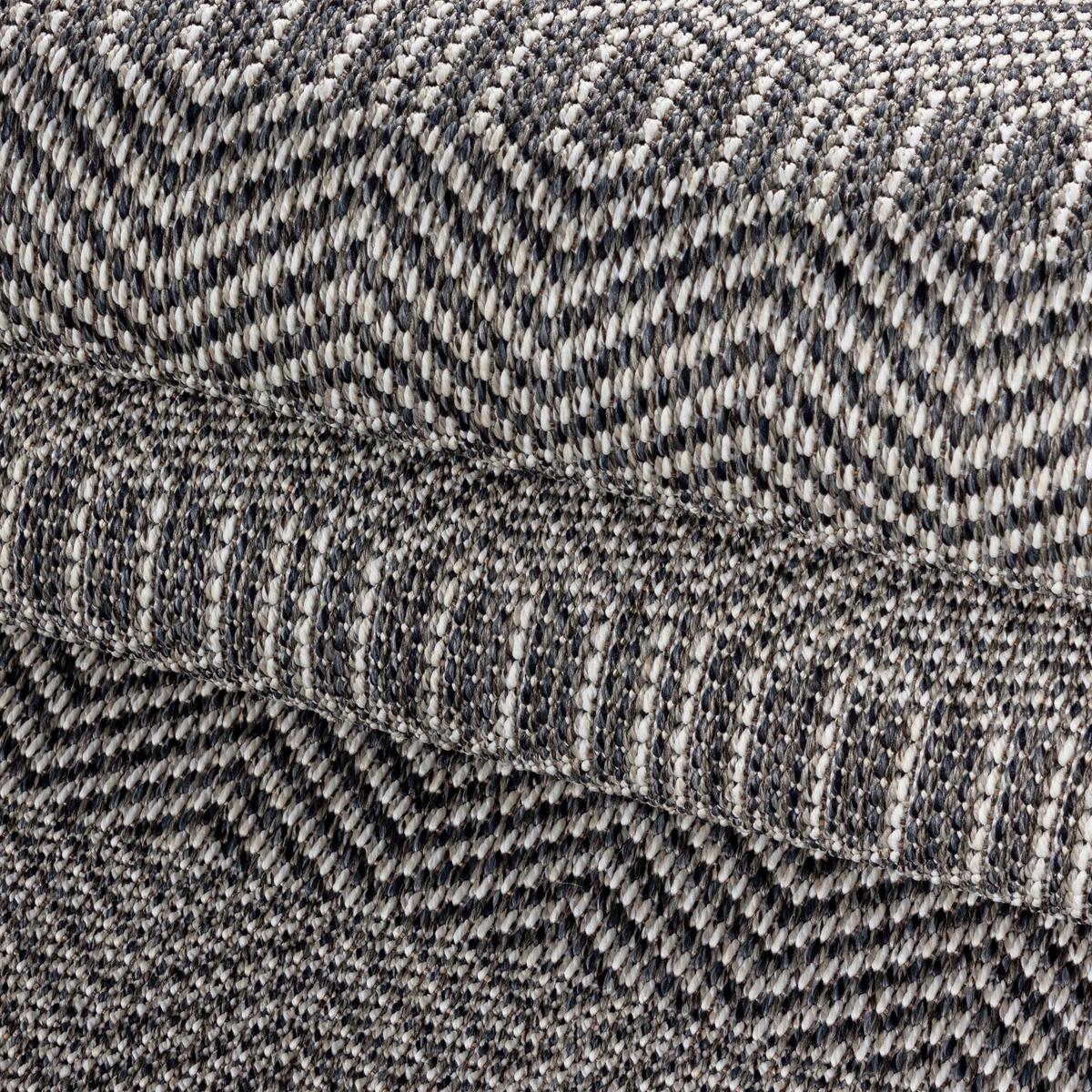 Flachwebeteppich Aruba Grau ca. 120x170cm - Grau, Design, Textil (120/170cm) - Novel
