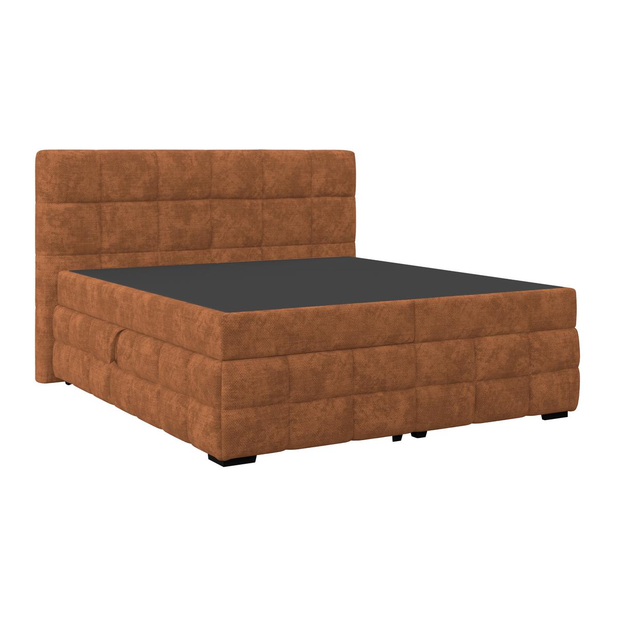 Box Krevet Vega - boje hrđe/zelena, Trend, tekstil/drvo (160/200cm) - Modern Living