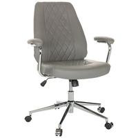 Pisarniški Stol Theo I, Siva - siva, Basics, kovina/umetna masa (68/96-103/68cm) - MID.YOU