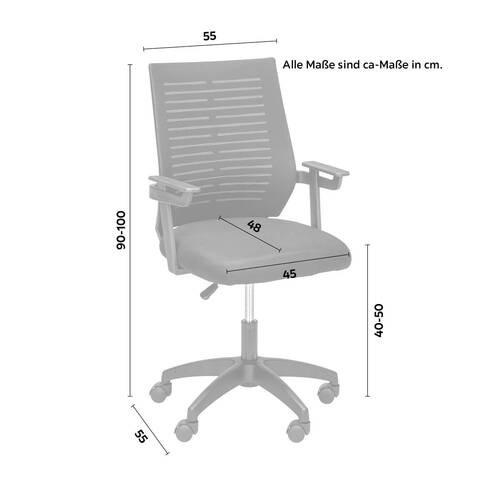 SNURRSTOL ARIANA -EXKLUSIV- - svart, Modern, metall/trämaterial (56/90-100/58cm) - Mömax