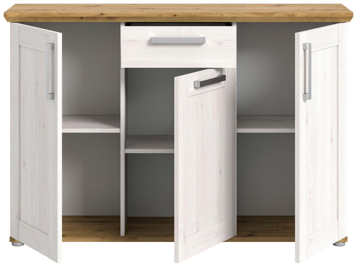 Kommode Verona ca. 133x88x37 cm Lärche/Eiche - KONVENTIONELL, Holzwerkstoff/Kunststoff (133/88/37cm) - MID.YOU