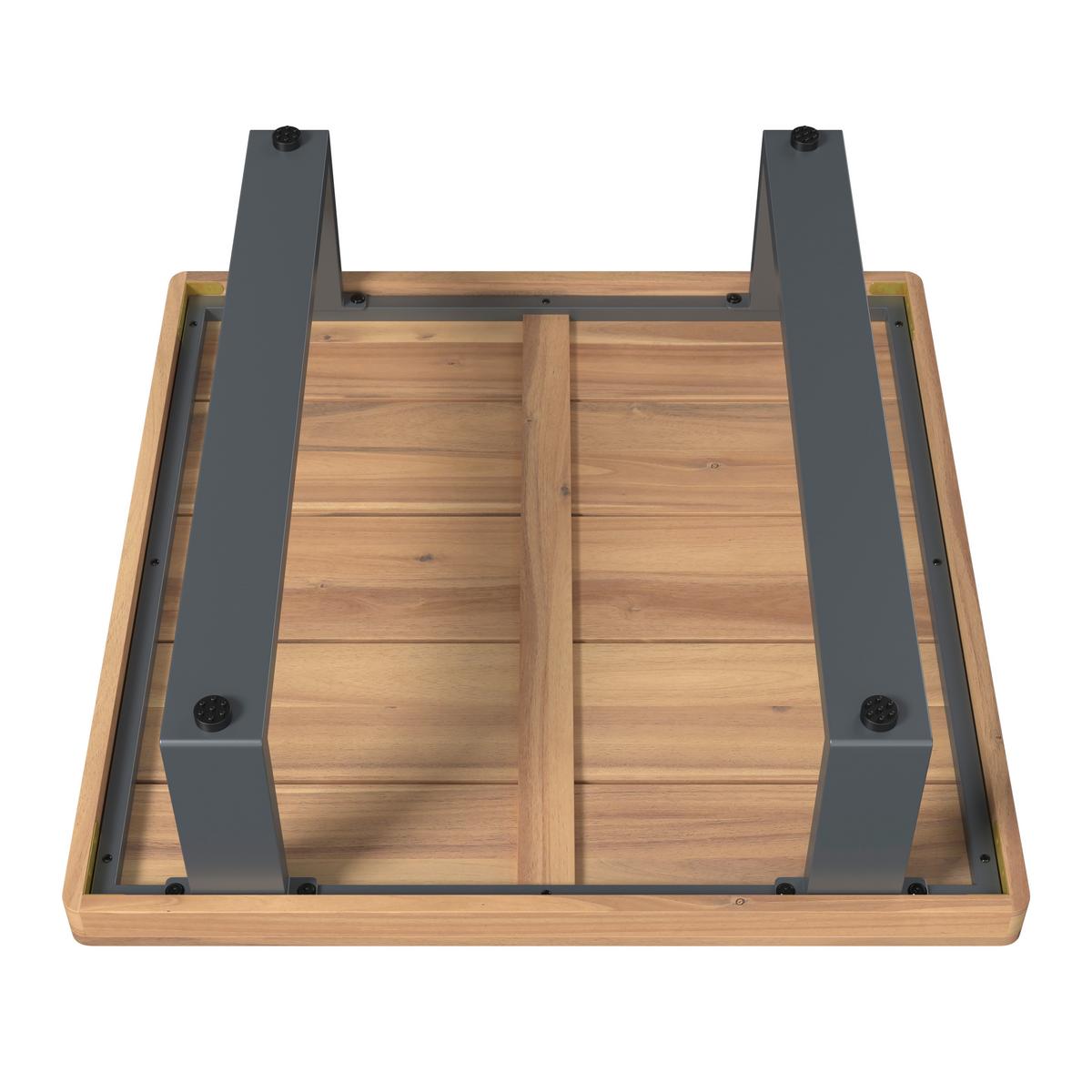 LOUNGEGARNITUR GABRIEL - Akaziefarben, Natur, Holz/Metall (173/73/82cm) - Mömax