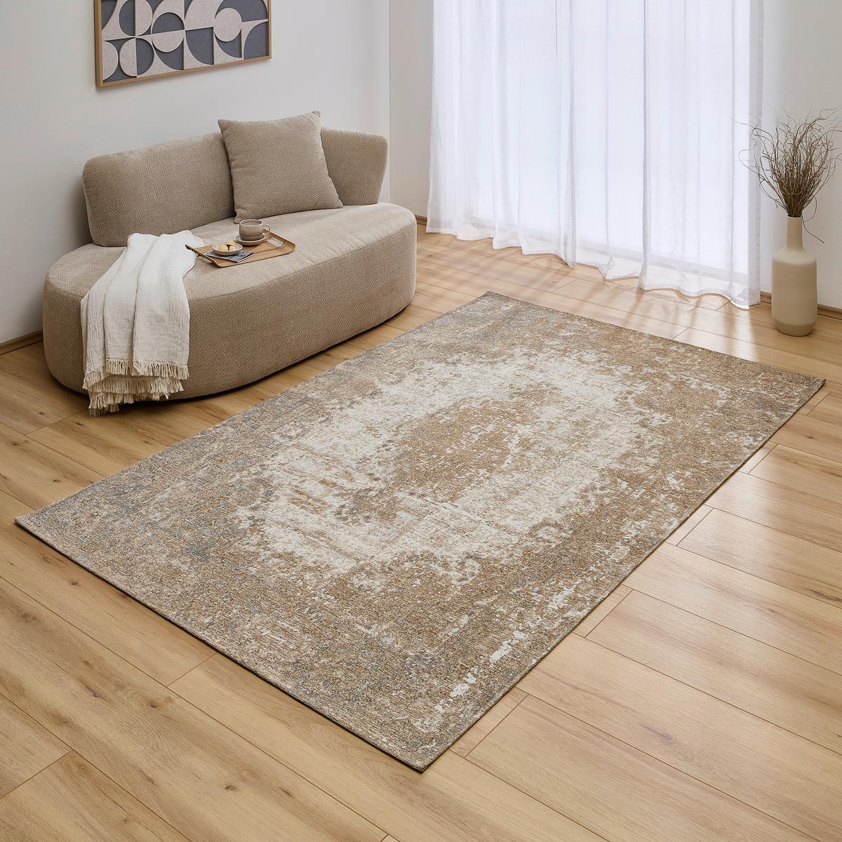 DYWAN VINTAGE VERSAILLES - beżowy, Design, tkanina (68/135cm) - Novel