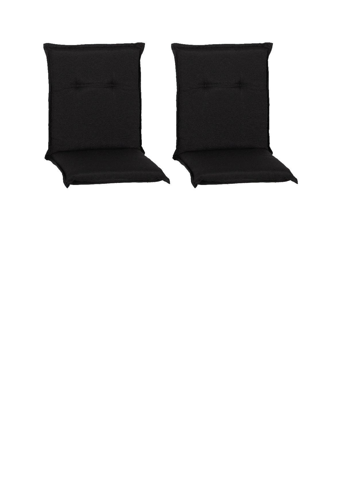 Niedriglehner Auflage Trabzon 2er-Set ca.98x46x8cm Anthrazit - Anthrazit, Basics, Textil (98/46/8cm) - Gardenson