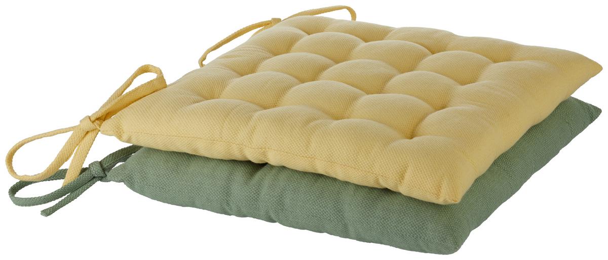 Sitzkissen Chris in Gelb ca. 40x40cm - Gelb, Modern (40cm) - Premium Living